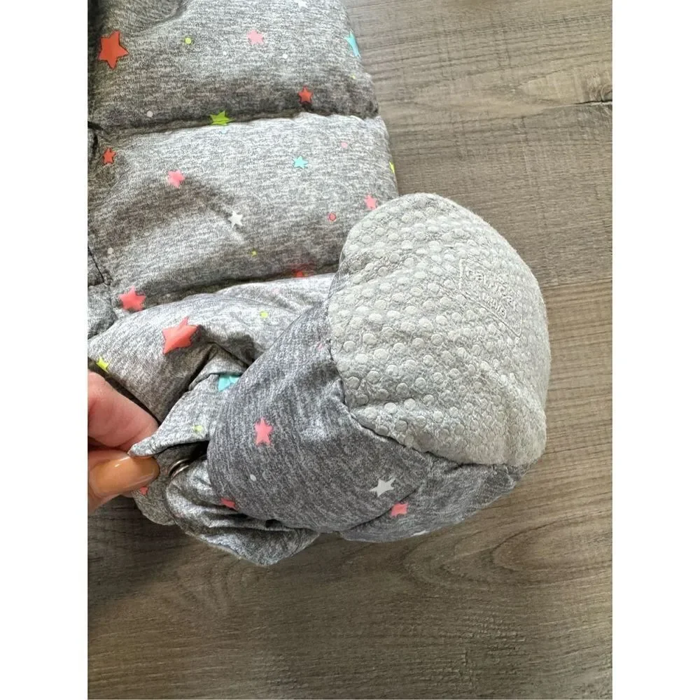 Baby Gap Unisex 0-6MO One Piece Footie Fleece Lined Grey Star Outfit